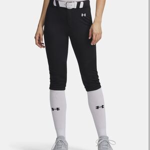 UA Under Armour Utility Softball Pants, Medium, Black, Women's -2 Available